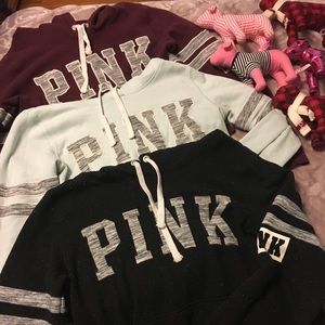 Vs Pink Maroon Hoodie